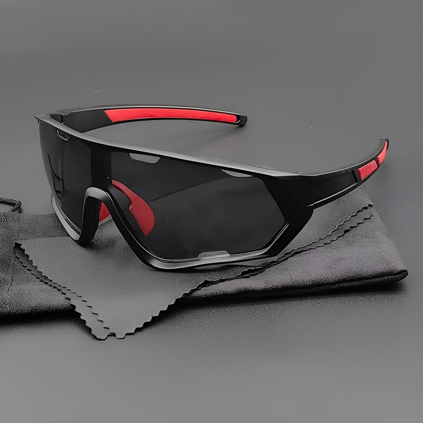 TrendAura Peak View Sunglasses - Durable Polycarbonate Lenses For Outdoor Enthusiasts With Non-Slip Nose Pad