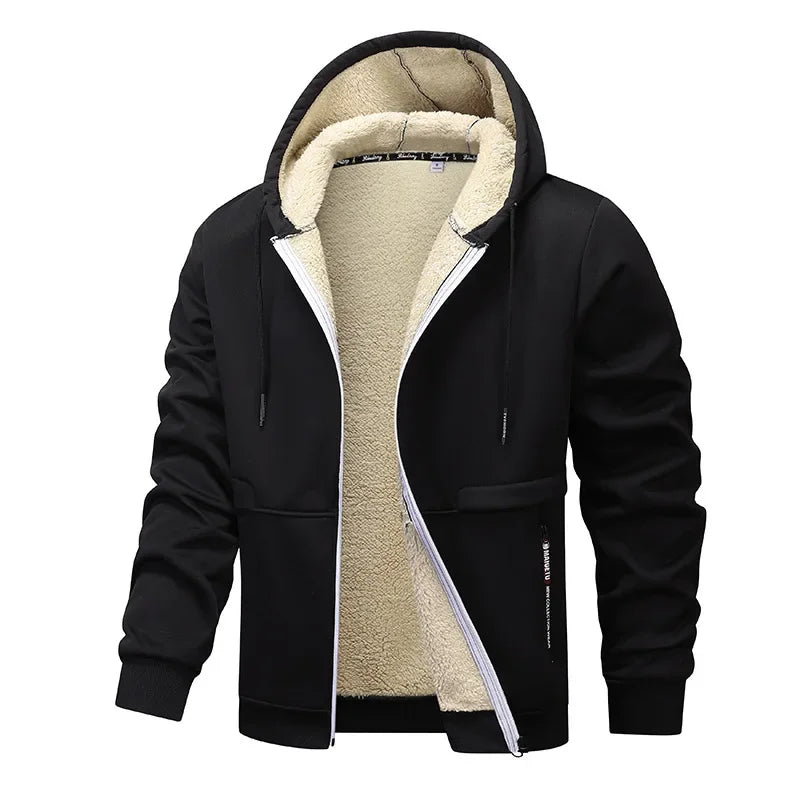 Men's Casual Winter Jacket Versatile Warmth With Full Front Zipper And Soft Lining For Everyday City Wear