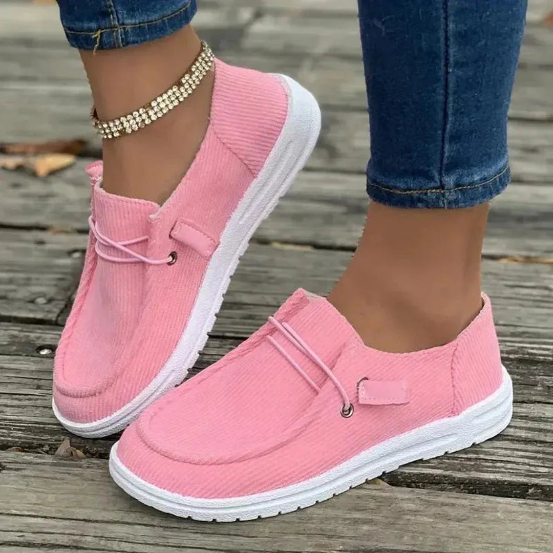 Sienna Ribbed Slip-On Casual Shoes