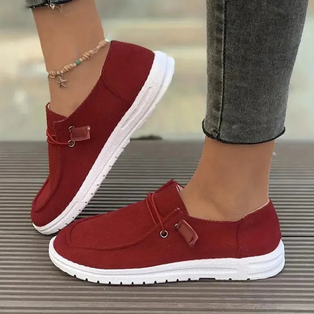 Sienna Ribbed Slip-On Casual Shoes
