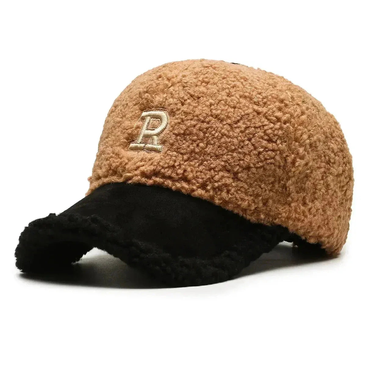 Waylynn Men's Plush Sherpa Winter Baseball Cap With Fleece Lining And Suede Brim Premium Warmth