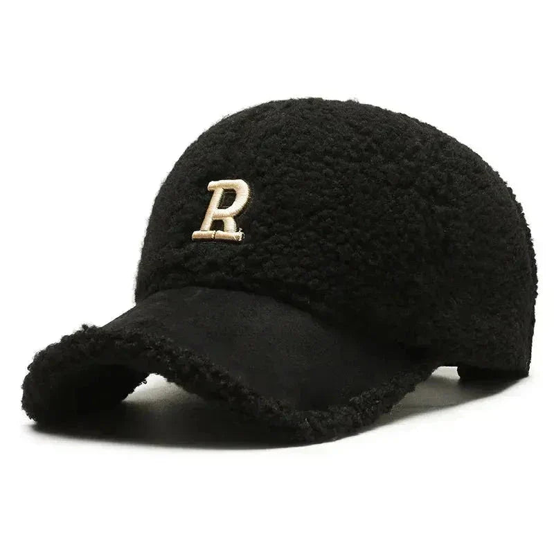 Waylynn Men's Plush Sherpa Winter Baseball Cap With Fleece Lining And Suede Brim Premium Warmth