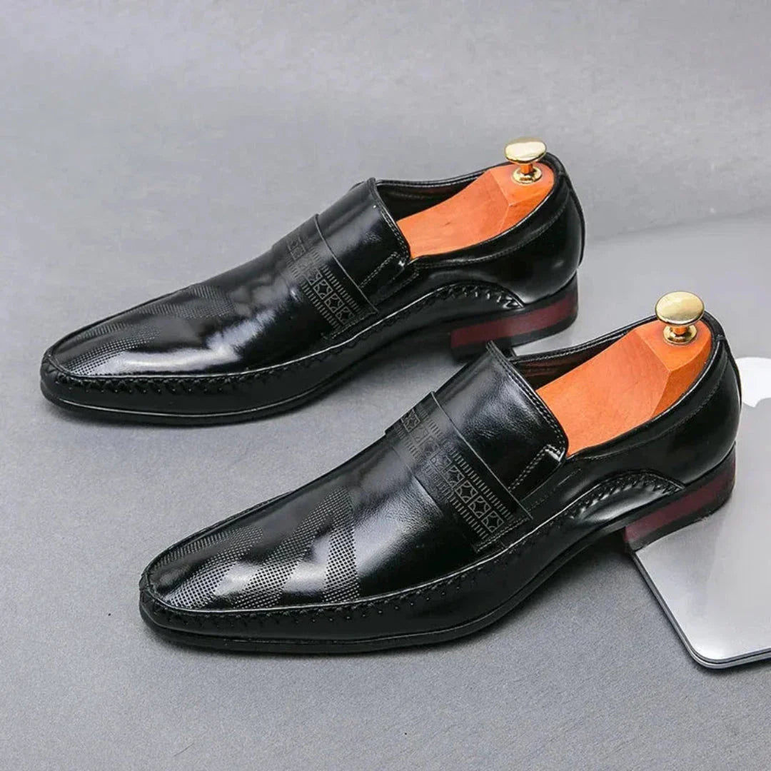 Silvano Slip-On Leather Dress Shoes
