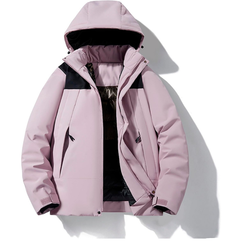 Women's ski jacket with hood and pockets