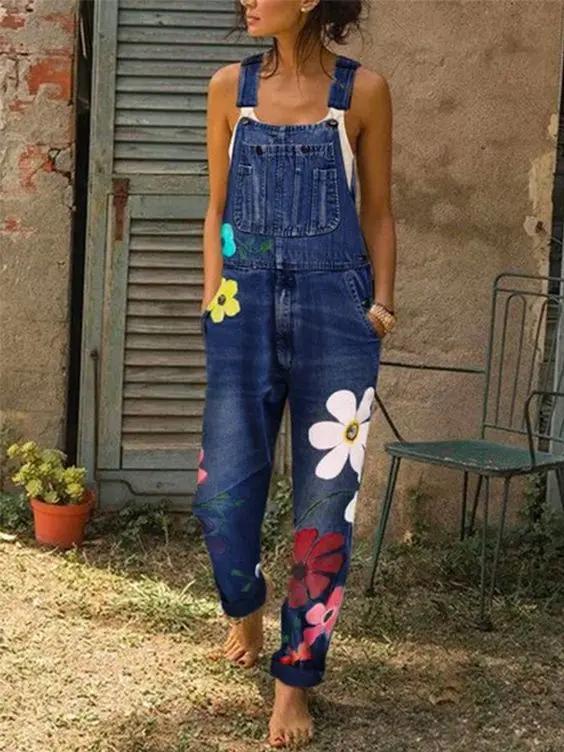 Sleeveless Denim Overalls for Women – Effortless Style & Versatile Fit