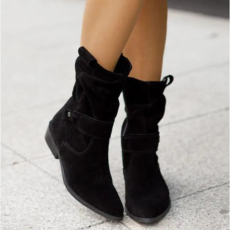 Slouched Ankle Boots for Women – Chic & Comfortable Design