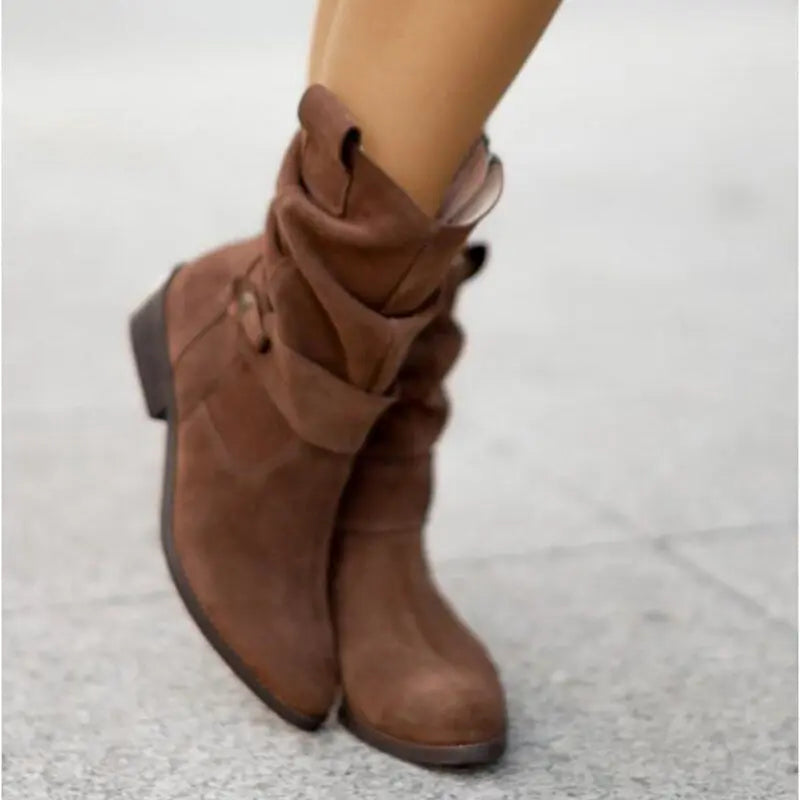 Slouched Ankle Boots for Women – Chic & Comfortable Design