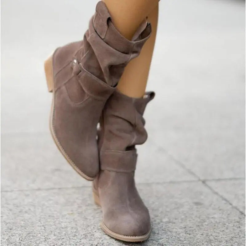 Slouched Ankle Boots for Women – Chic & Comfortable Design