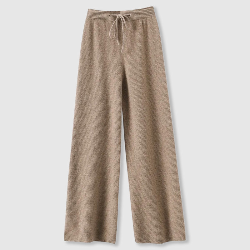 Emma Luxurious Cashmere Wide Leg Pants For Women With All Day Comfort And Effortless Chic