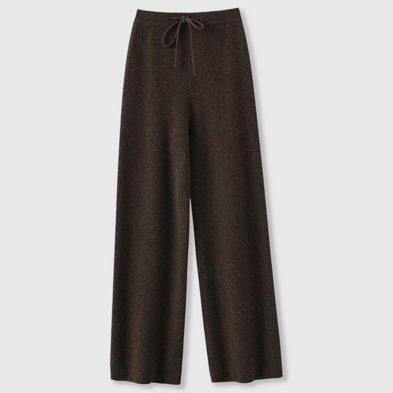 Emma Luxurious Cashmere Wide Leg Pants For Women With All Day Comfort And Effortless Chic
