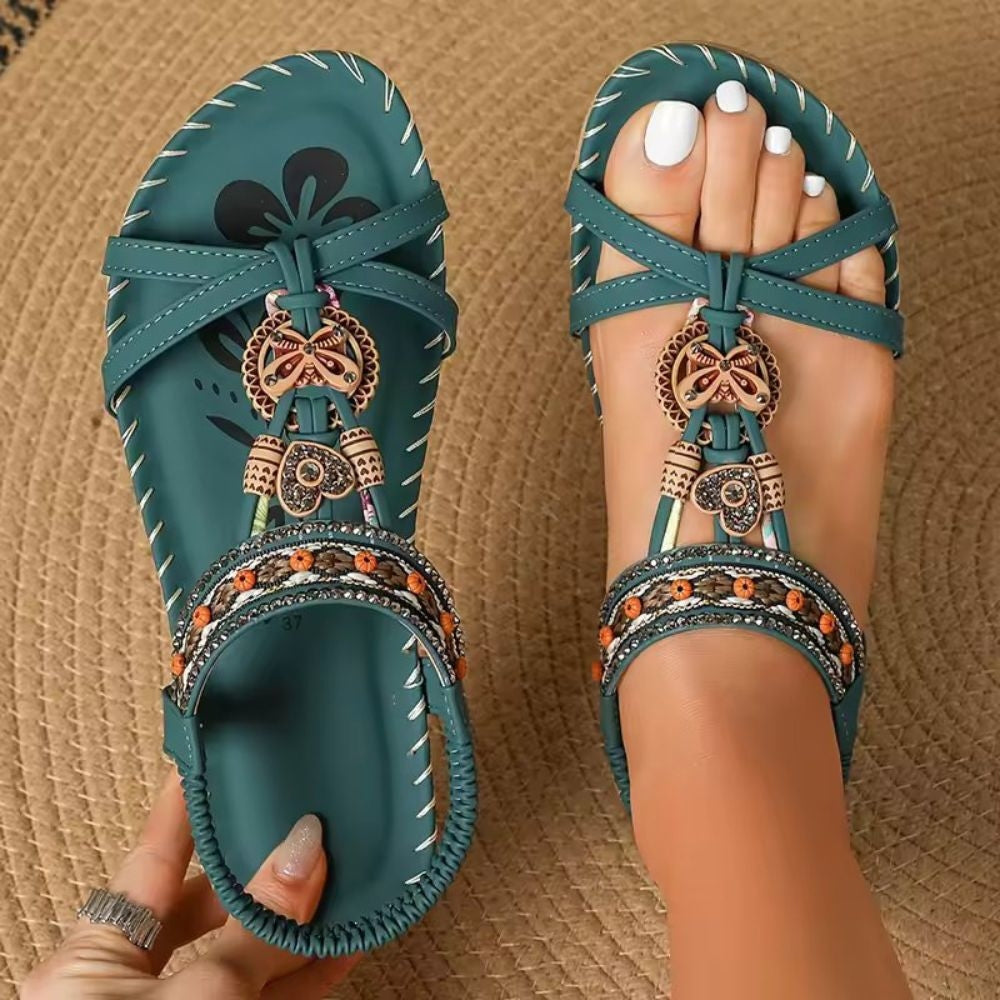 Women's Orthopaedic Boho Woven Sandals - TrendAura