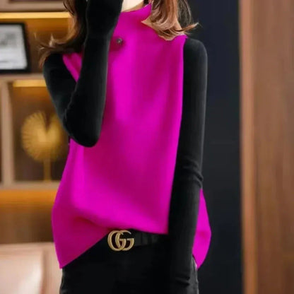 Sophie Turtleneck Wool Vest