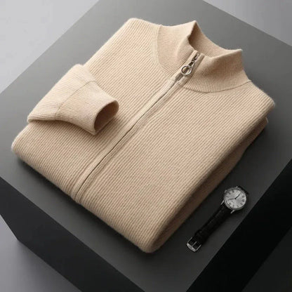 Spencer Merino Full-Zip Sweater