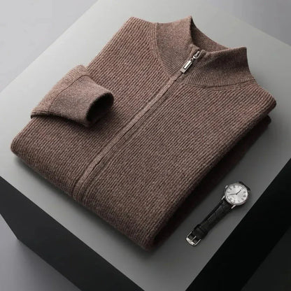 Spencer Merino Full-Zip Sweater
