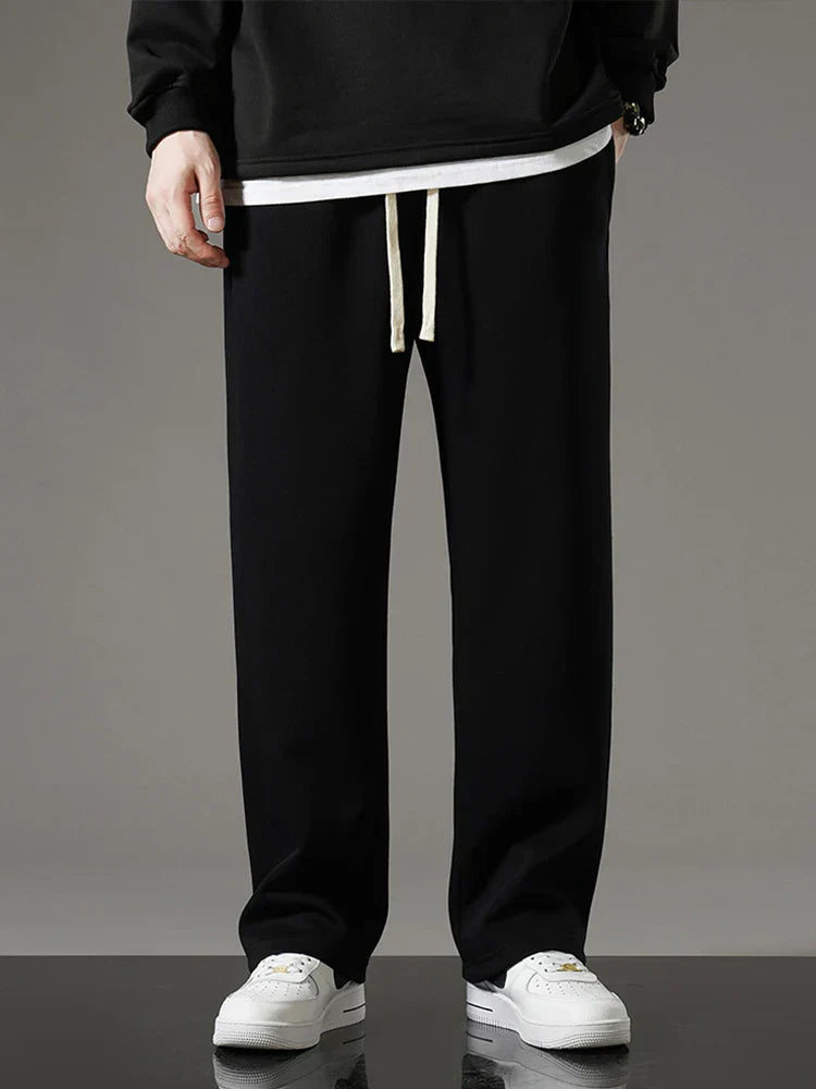Max Men Casual Joggers With Drawstring Waist And Loose Wide Silhouette Comfortable Everyday Athletic Pants