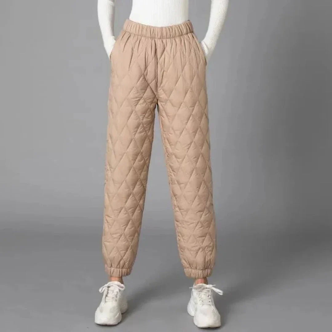 Stacy Quilted Thermal Jogger Pants