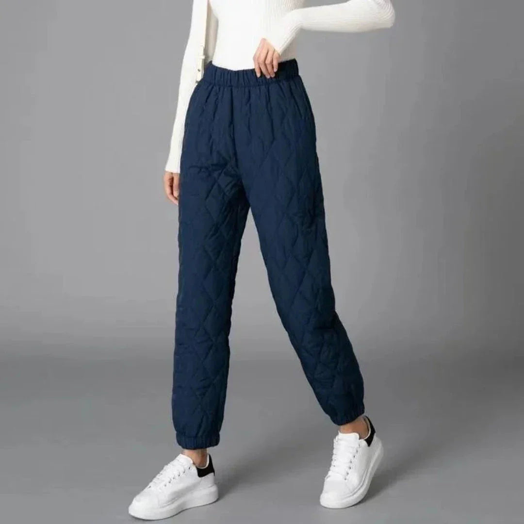 Stacy Quilted Thermal Jogger Pants