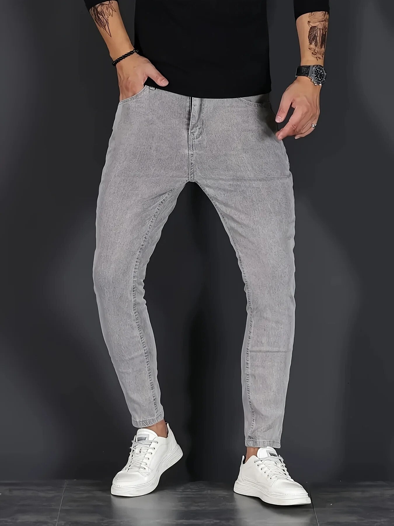 Stretch Slim-Fit Jeans for Men