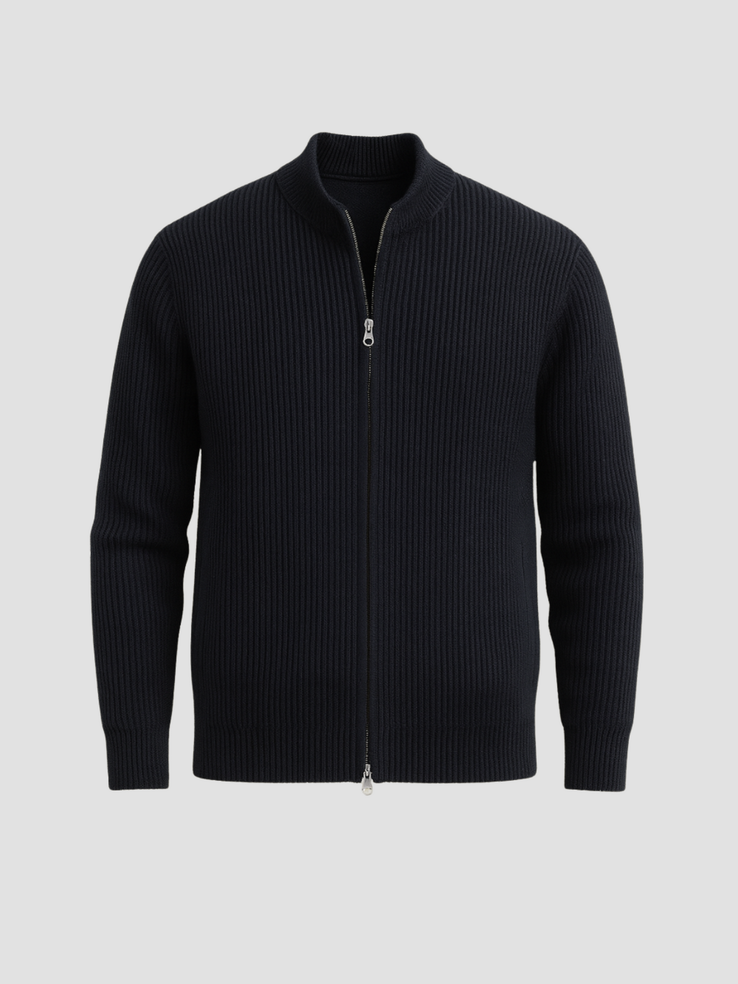 Cardigan with zipper