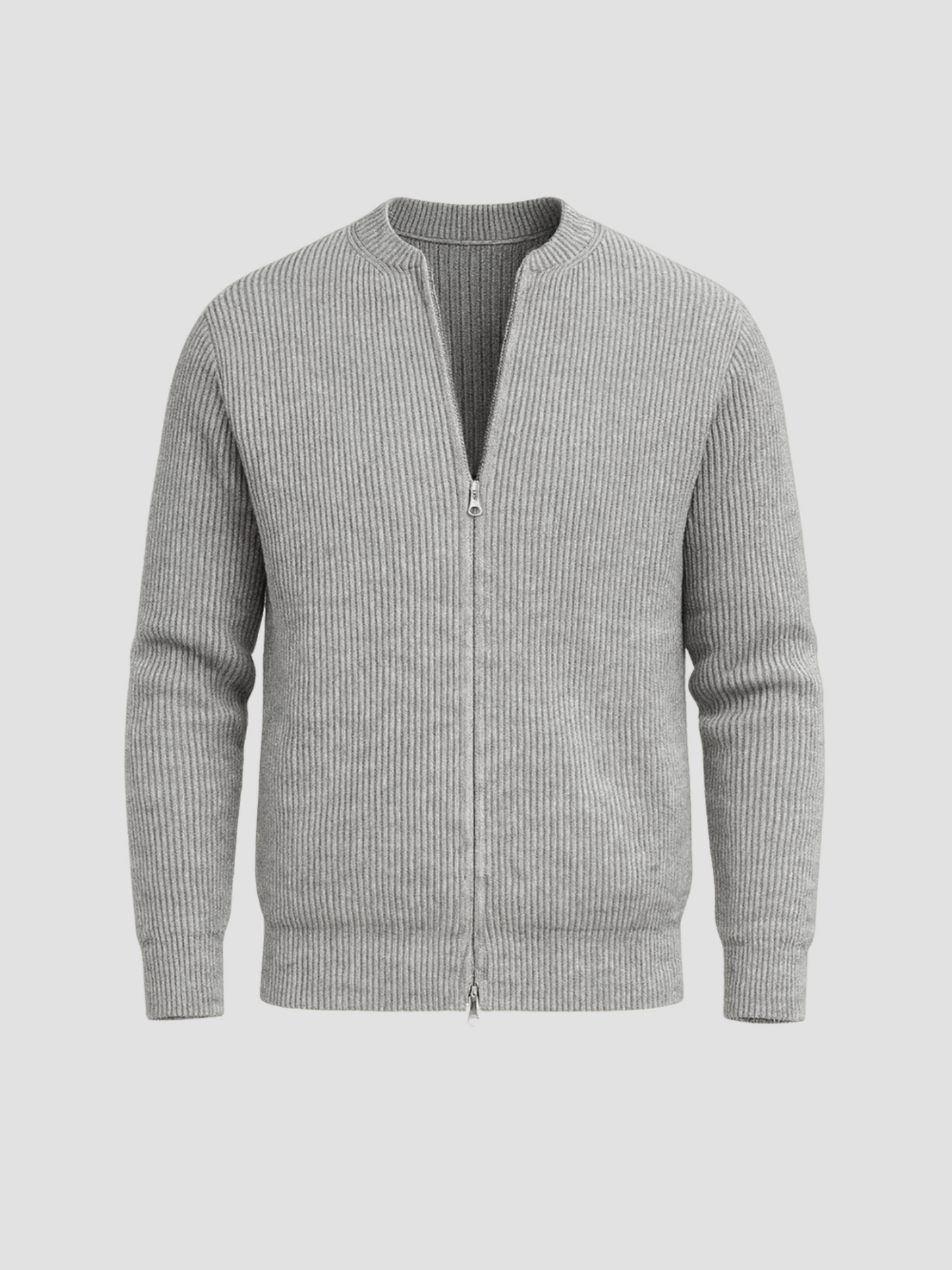 Cardigan with zipper