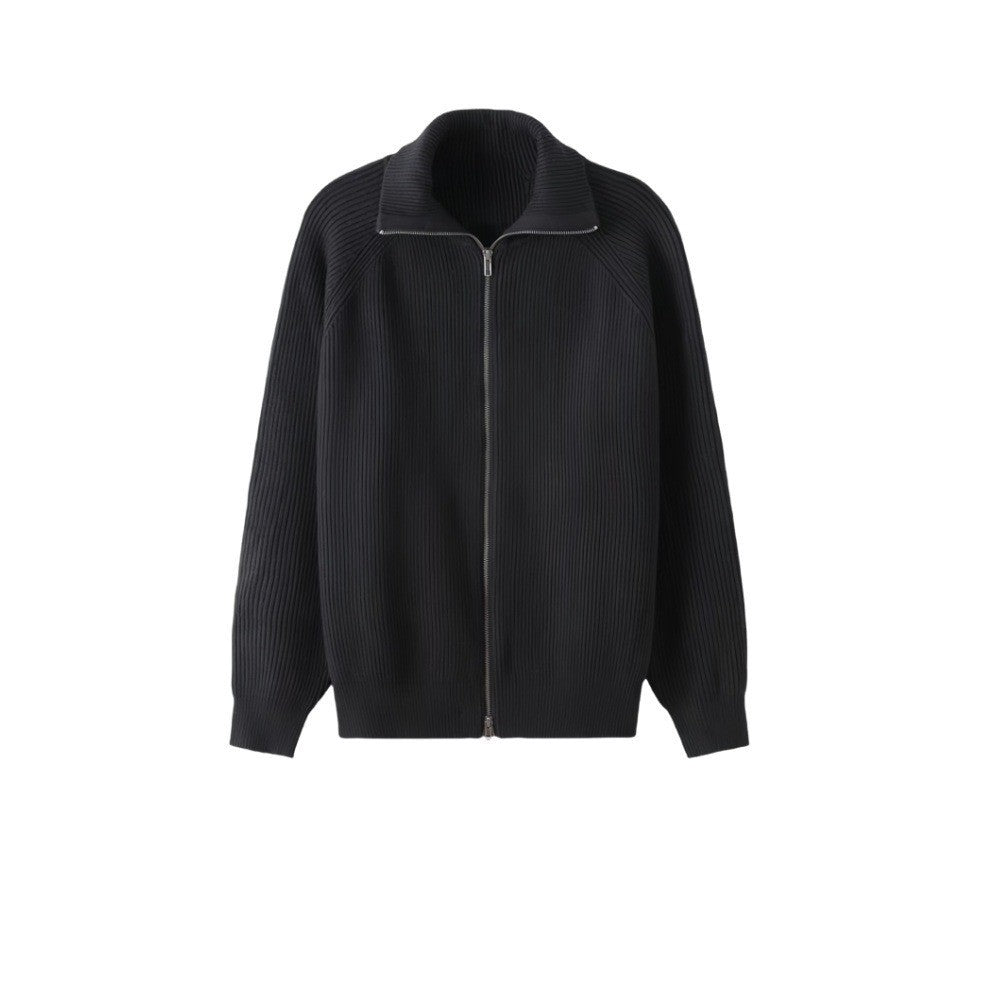 Mens Zip Up Cardigan With Thick Warm Fabric For Winter Comfort And Modern Style For Work And Casual