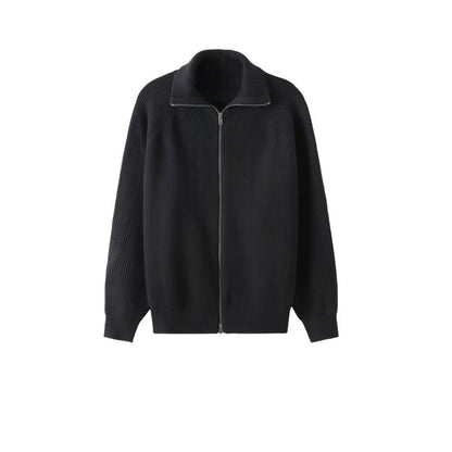 Mens Zip Up Cardigan With Thick Warm Fabric For Winter Comfort And Modern Style For Work And Casual
