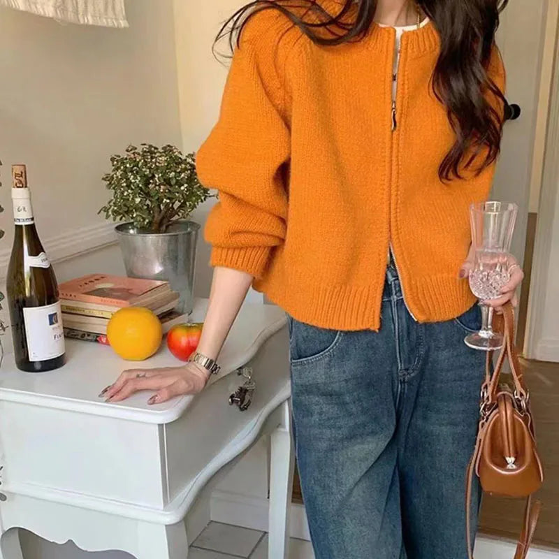 Cardigan for women in crop design