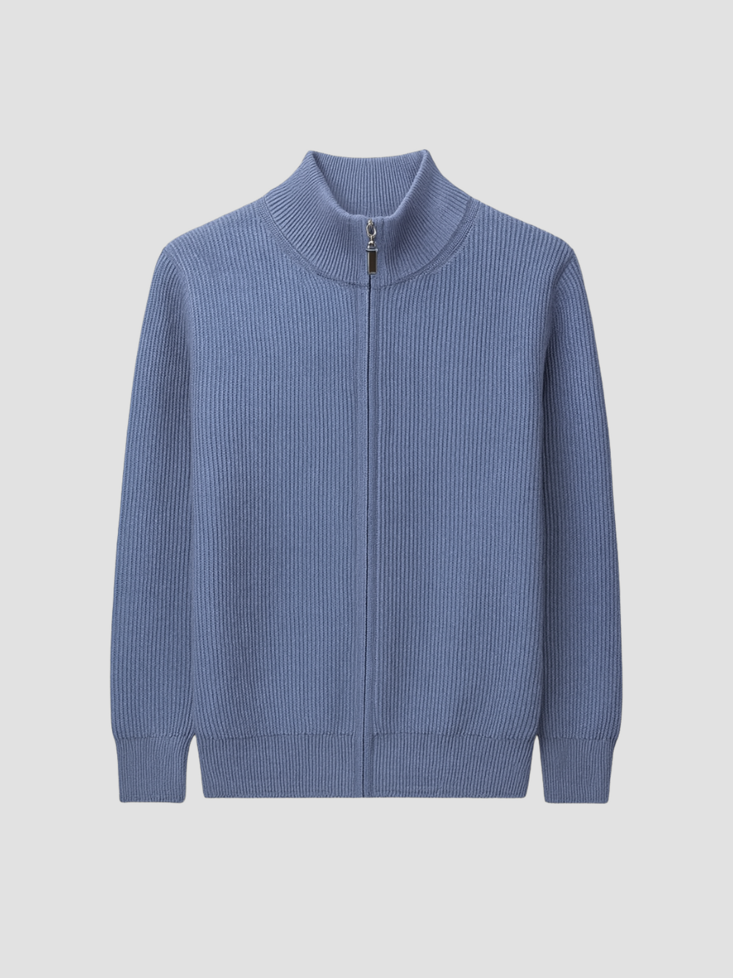 Casual cardigan with stand-up collar