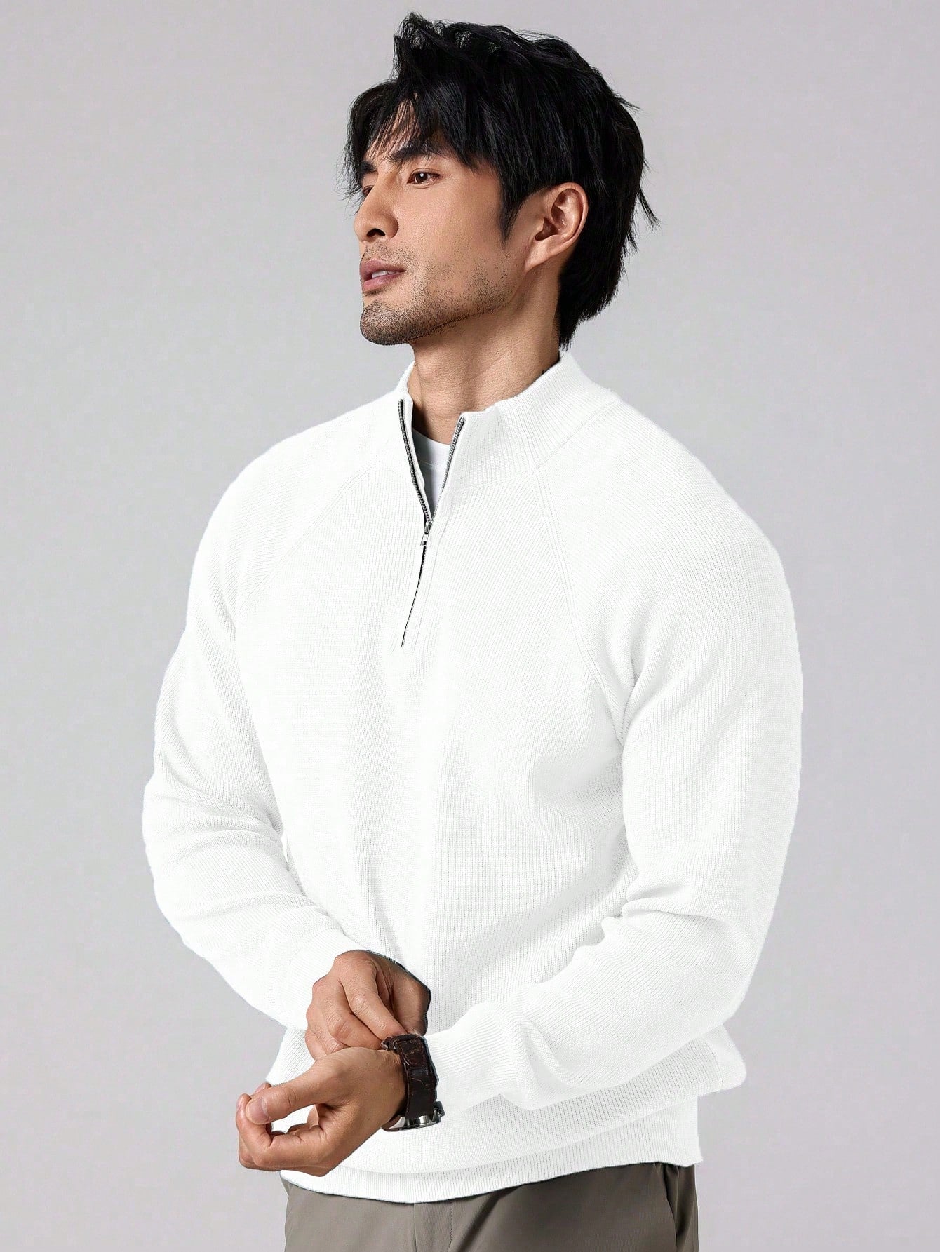 Half-zip pullover for men