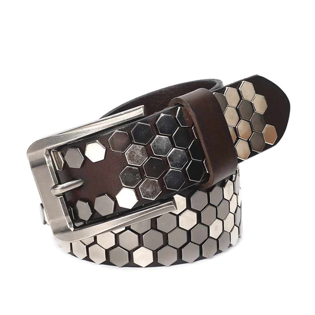 Leather Studded Belt