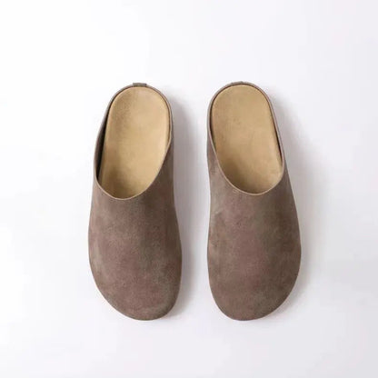 Top-grain Cowhide Clogs for Women – Casual & Comfortable Non-Slip Design