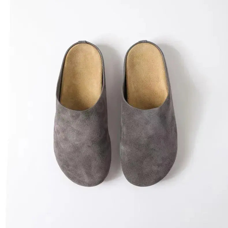 Top-grain Cowhide Clogs for Women – Casual & Comfortable Non-Slip Design