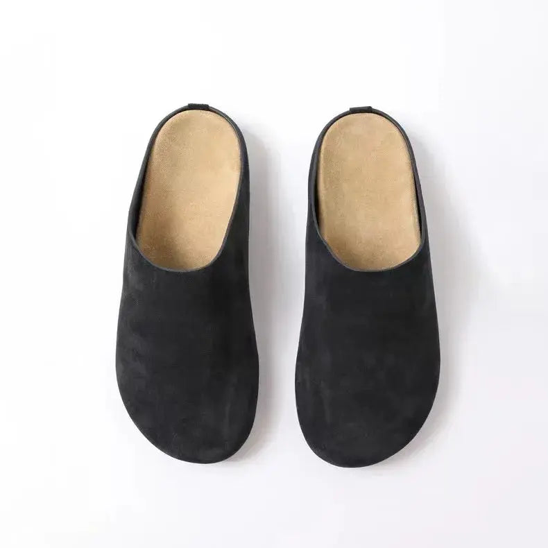 Top-grain Cowhide Clogs for Women – Casual & Comfortable Non-Slip Design