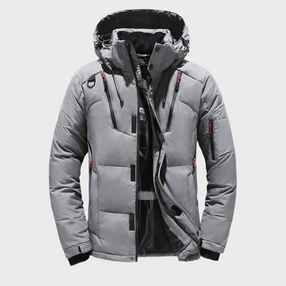 Adrian Mens Insulated Lightweight Waterproof Rain Jacket by TrendAura Hooded Winter Coat