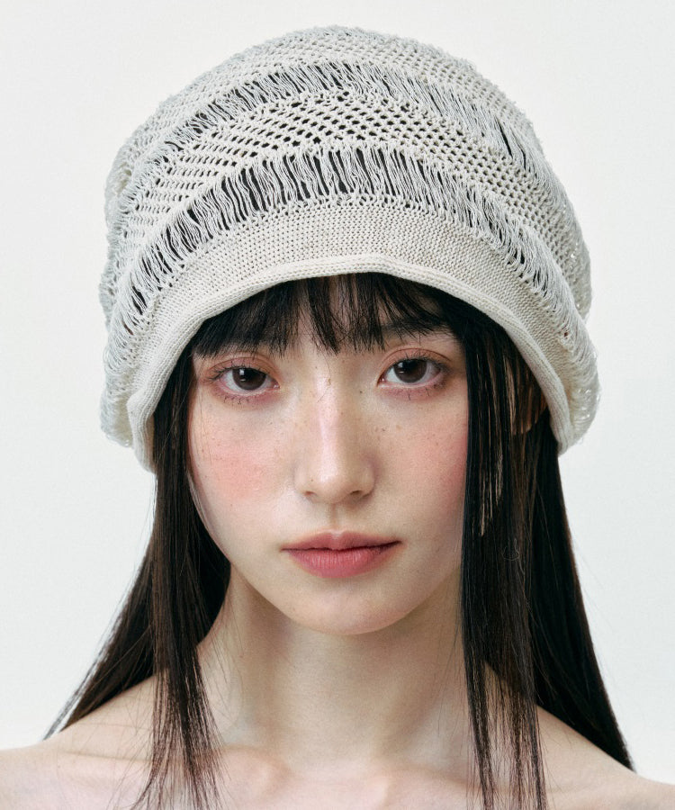 Chapeau boonie d'été japonais respirant en tricot creux - TrendAura