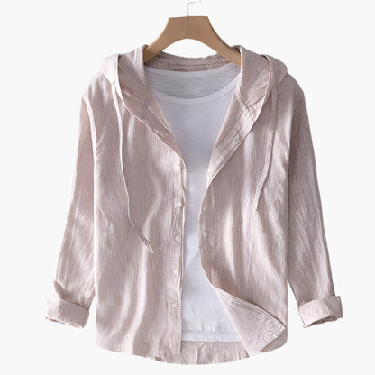 Women's Cotton Blouse with Hood – Classic, Light & Versatile