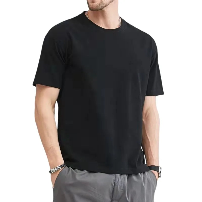 Max Men's Cotton T Shirt For Summer Premium Comfort And Breathable Crew Neck Everyday Casual Wear