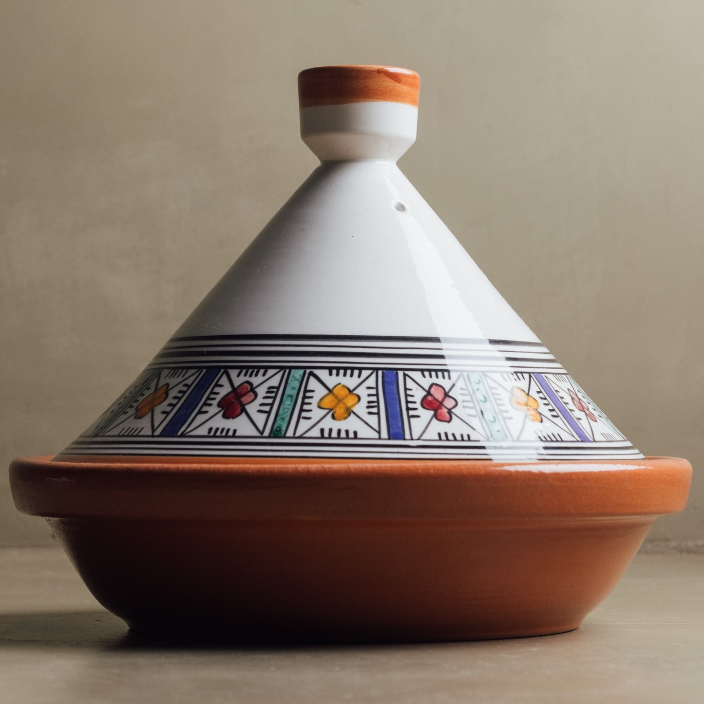 Berber Essence Tagine Green Blue - Moroccan Table Art - TrendAura