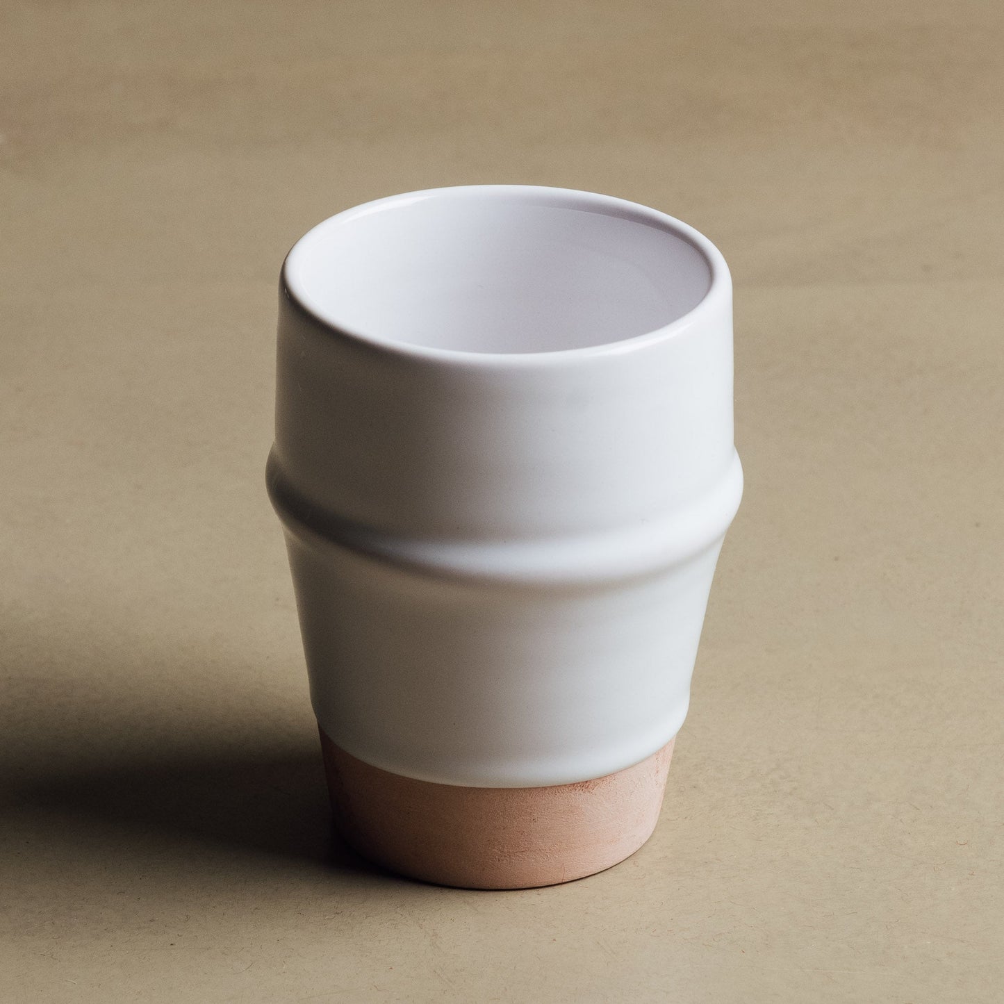 Earth Hues White & Tumbleweed Beldi Cup - Moroccan Dinnerware - TrendAura