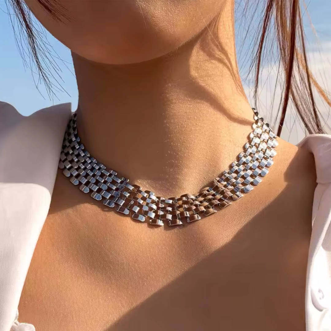 Astrid Mesh-Style Necklace - TrendAura