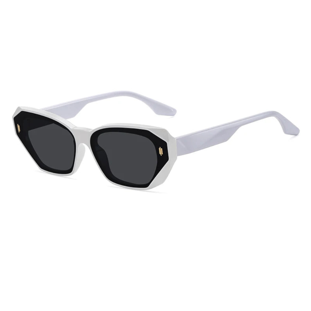 TrendAura Lucent Cat Eye Sunglasses With Polarized Tea Lenses UV 400 Protection Glossy Acetate