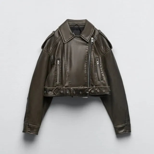 Eloura-Moda | Modern Short Motorcycle Jacket