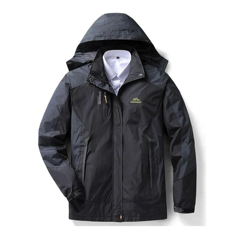 Women’s Rain Jacket – Waterproof – Relaxed Fit – Adjustable Hood – Zipper Pockets