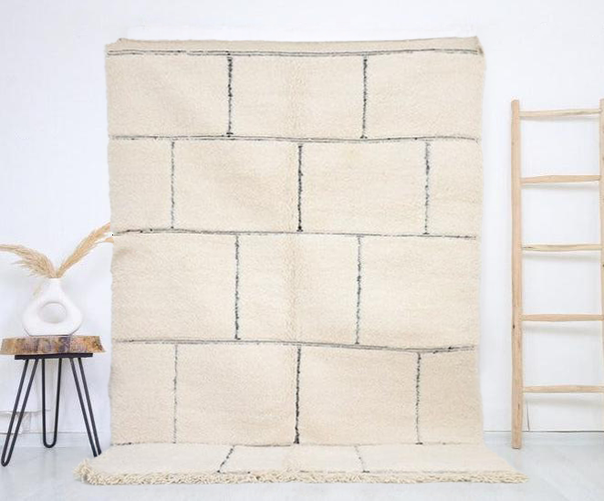 Tamila Beni Ourain Rug 5'1" x 7'8" - TrendAura