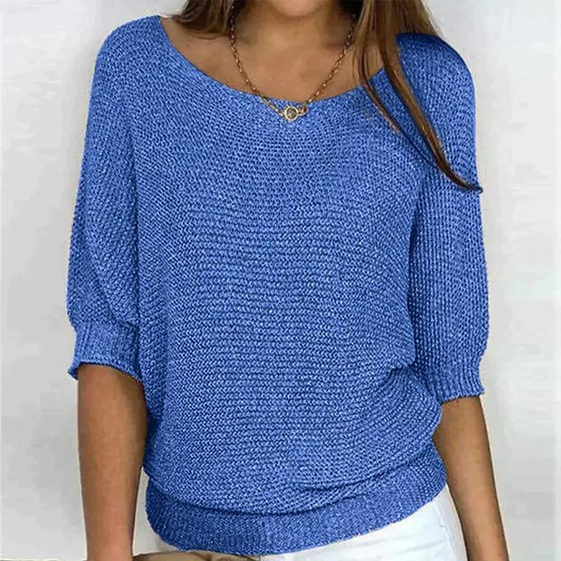 Textured Knit Pullover Sweater for Women – Cozy & Effortlessly Stylish