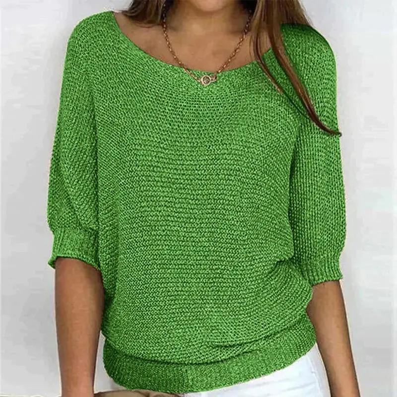 Textured Knit Pullover Sweater for Women – Cozy & Effortlessly Stylish