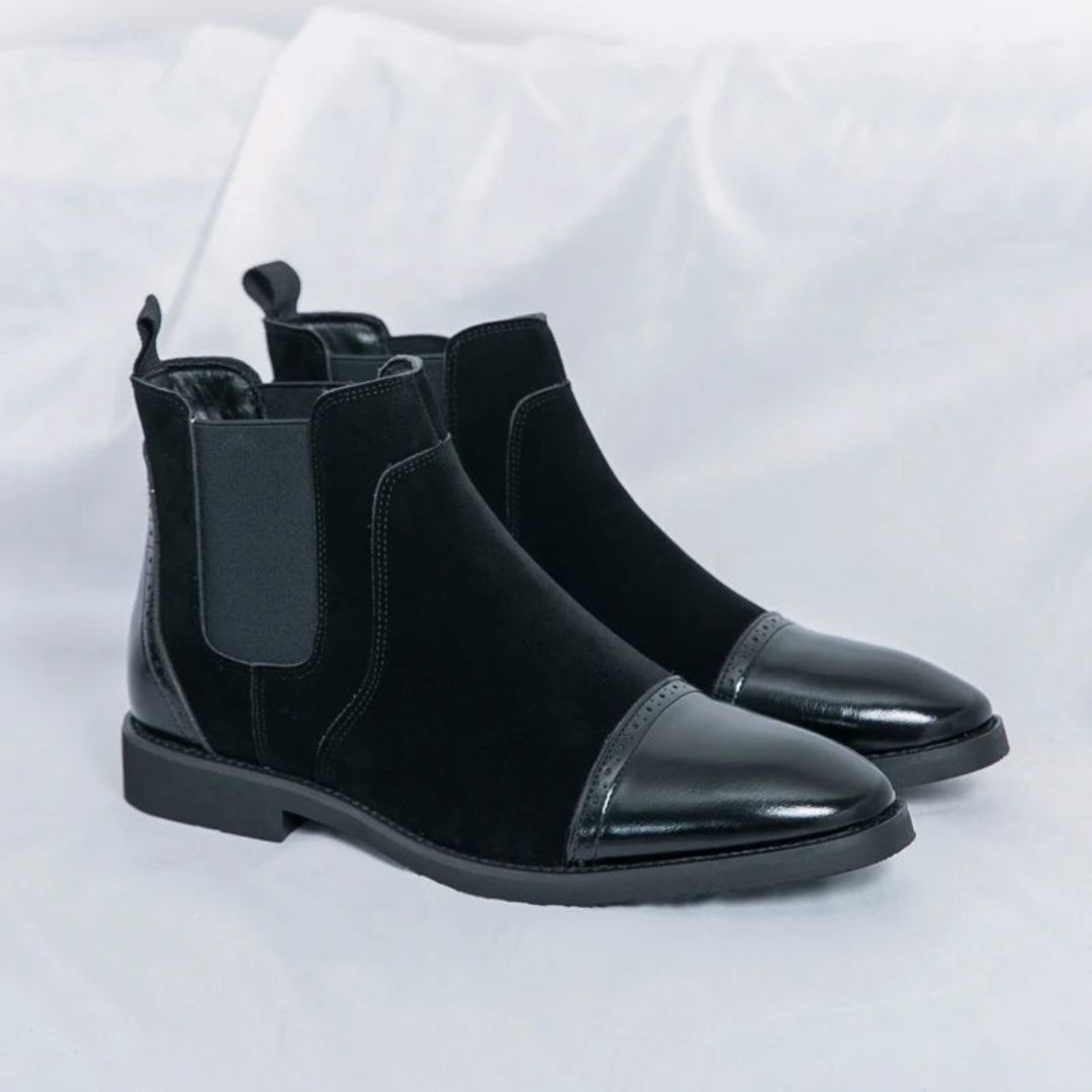 Waylynn Eryx Two Tone Chelsea Boots For Men With Breathable Lining And Durable Grip Sole