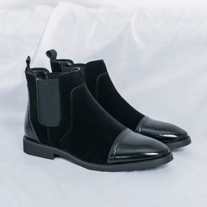 Waylynn Eryx Two Tone Chelsea Boots For Men With Breathable Lining And Durable Grip Sole