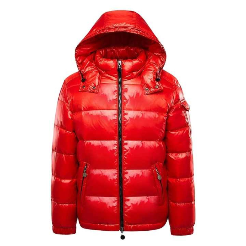 Brandon Men's Winter Quilted Hooded Jacket With Full Zip Front Insulated Puffer Winter Coat