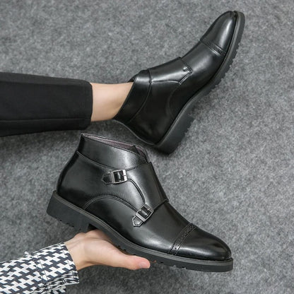 Tobias Monk Leather Boots
